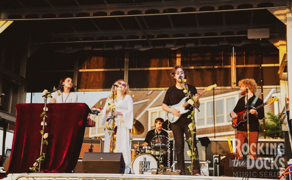 The Heavy Heavys play live at Grain's "Rocking the Docks Music Series" in 2025
