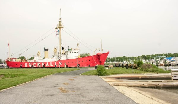 Overfalls ship in Lewes Delaware