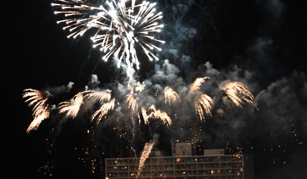 A View from the Cape May - Lewes Ferry during a July 4th Fireworks Cruise which is an annual tradition