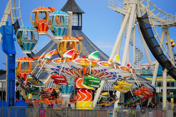 Amusement park ride on the Wildwood Boardwalk
